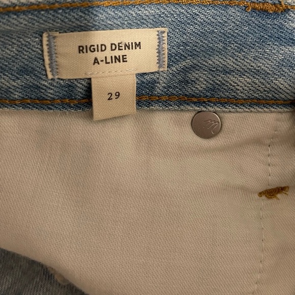 Madewell Denim High-Waist Straight Mini Skirt In Fitzgerald Wash Size 29 - Picture 8 of 10